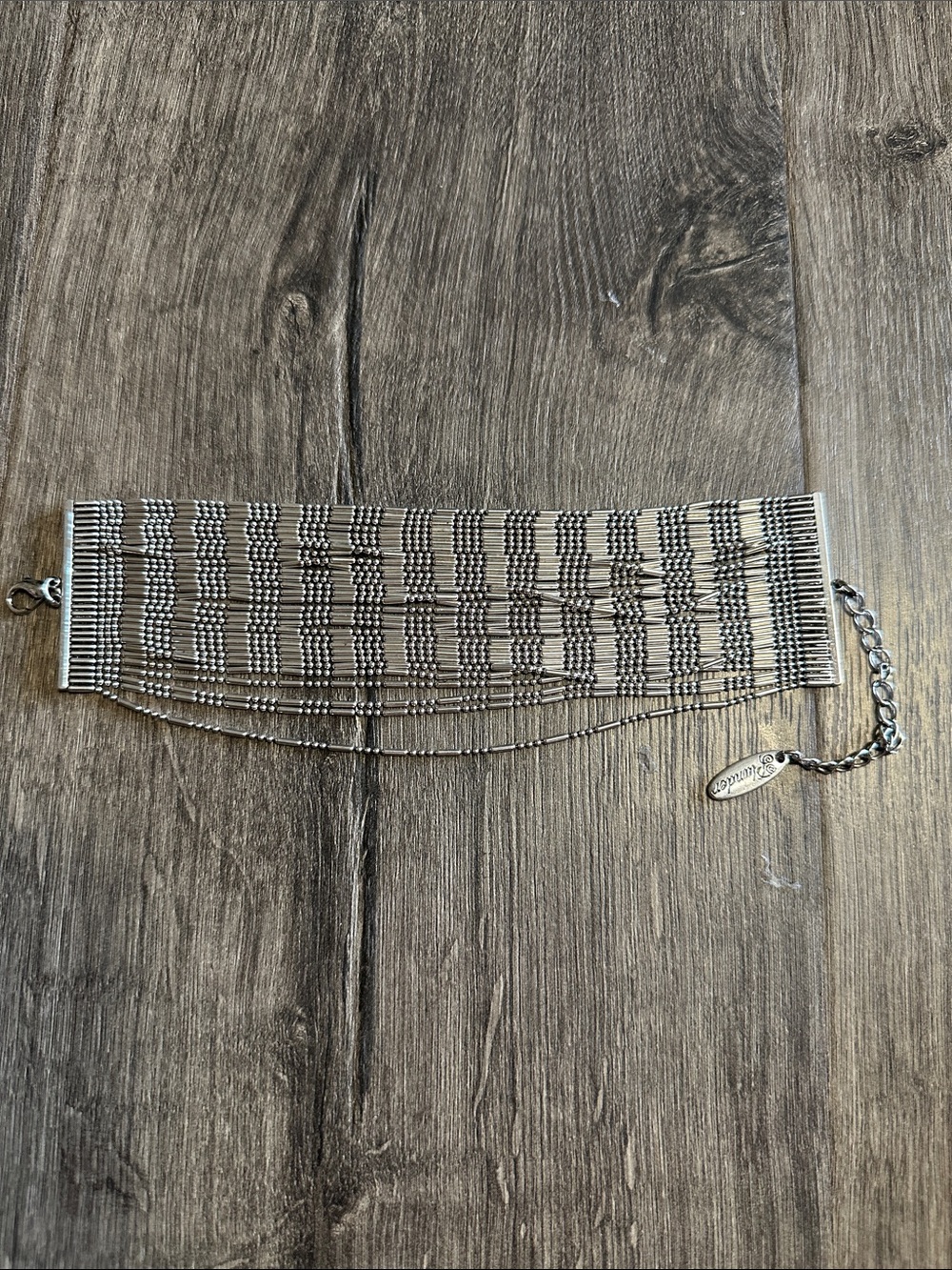Plunder Silver Multi-Row Beaded Bracelet